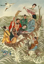 Los ocho inmortales cruzando el mar