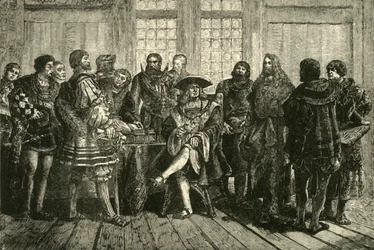 El Emperador Maximiliano rodeado por los más ilustres de sus contemporáneos 1508-1519, 1890