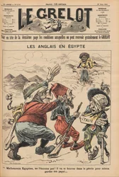 Los ingleses en Egipto. Caricatura de Le Grelot, 22 de marzo de 1896, 1896