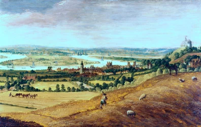 Los alrededores de Londres desde Greenwich, c1620-1630