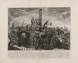 La ejecución de Luis XVI en la Plaza de la Revolución el 21 de enero de 1793, c. 1793