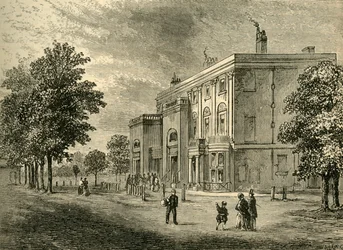 The Eyre Arms en 1820, c1876
