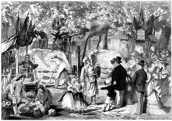 La Fiesta des Loges, St-Germain-en-Laye, Francia, 1874