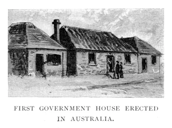 La Primera Casa de Gobierno, Sídney, Australia, 1886