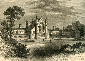 Las casas de beneficencia de los pescaderos, Wandsworth, c1878