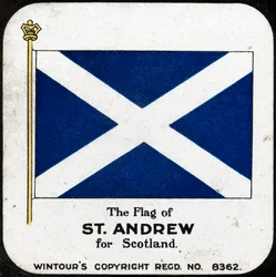 La bandera de San Andrés para Escocia, c1910s