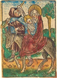 La huida a Egipto, c. 1490
