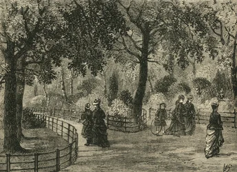 Los Paseos de las Flores, Jardines de Kensington, c1876
