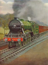 El Flying Scotsman pasando por Hadley Wood, L.N.E.R., 1926