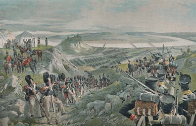 El ejército francés cruzando el Niemen, 1812, 1896
