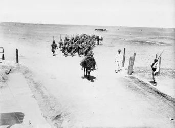 La Legión Extranjera Francesa en maniobras, Boudenib, Marruecos, 1911