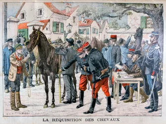 El ejército francés comprando caballos