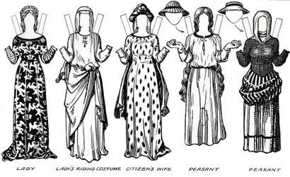 La Galería del Traje Británico: Vestido Usado en el Reinado del Primer Eduardo, c1934
