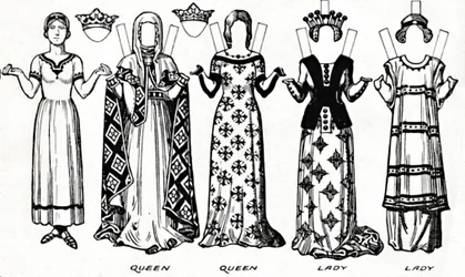 La Galería del Traje Británico: Vestido usado en el reinado del primer Eduardo, c. 1934