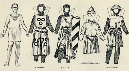 La Galería del Traje Británico: Cómo vestían los ingleses en la época del Rey Juan, c1934