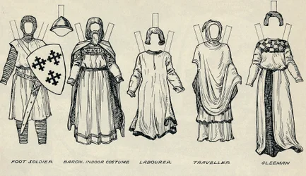 La Galería del Traje Británico: Tipos de Vestimenta en Tiempos de los Primeros Plantagenet, c1934