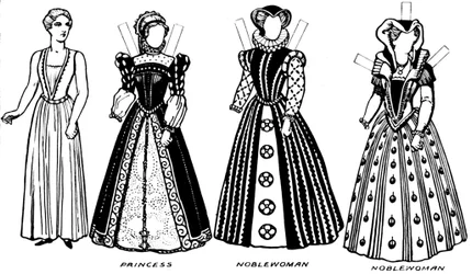 La Galería del Traje: Vestidos usados en los días cuando la Reina María reinaba, c1934
