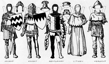 La Galería del Traje: Vestidos usados en los últimos años del reinado de Eduardo III, c. 1934