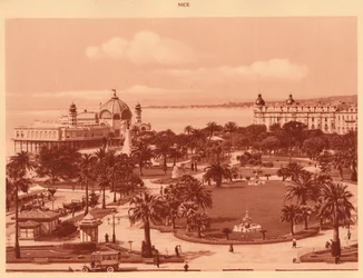 Los jardines vistos desde el Casino, Niza, 1930