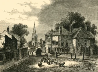 La Casa de la Puerta, Highgate, en 1820, c1876