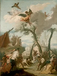 La recolección del maná, siglo XVII