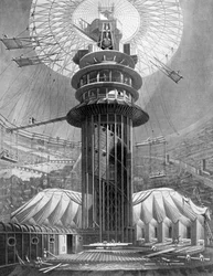 El ascenso geométrico a las galerías en el Coliseo, Regents Park, Londres, 1823 1926