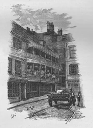 La posada George, Borough, 1890