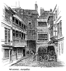 La posada George, Southwark, Londres, 1887