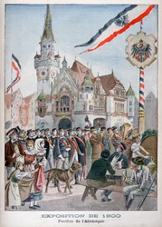 El pabellón alemán en la Exposición Universal de 1900, París, 1900