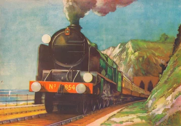 La Flecha Dorada, S.R., saliendo del Acantilado de Shakespeare, Dover, 1940