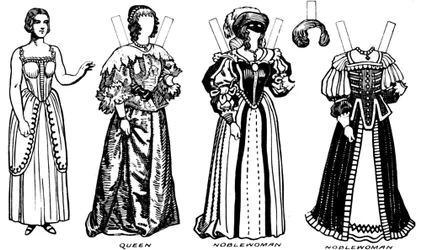 La Gran Galería del Traje Histórico: Algunos vestidos de la época de Carlos I, c1934