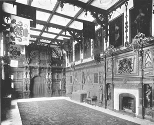 El Gran Salón en Audley End, Saffron Walden, Essex