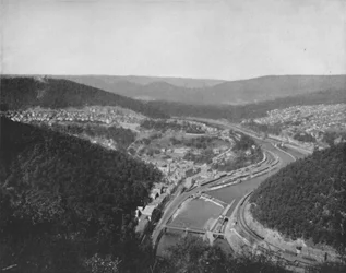 El Gran Bucle en Mauch Chunk, siglo XIX