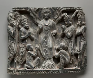 El Gran Milagro en Shravasti, c. 100