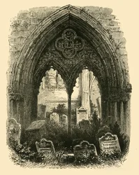 El Gran Portal, Abadía de Crowland, 1898