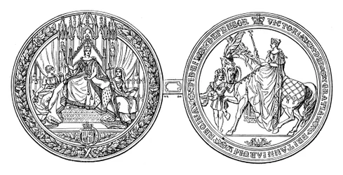 El Gran Sello de la Reina Victoria, c1895