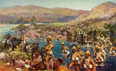 El gran movimiento de giro - Cruzando el Riet, 1901