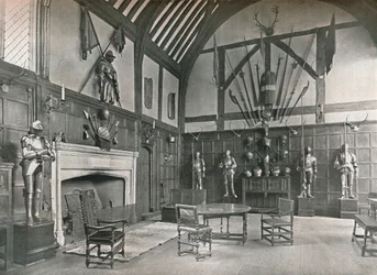El salón en Ockwells Manor, 1905