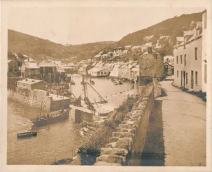La entrada del puerto - Polperro, 1927