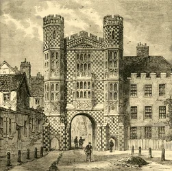 La Puerta Holbein, Whitehall, 1881