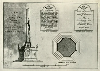 El Monumento Holwell, c1820, 1925