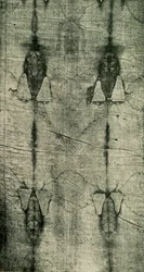 La Sábana Santa - Impresión del cuerpo: Vista frontal, 1902