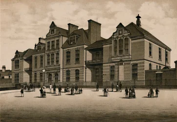 El hospital, c. 1880