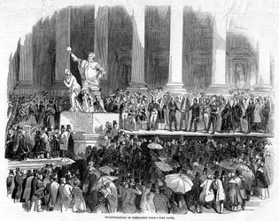 La inauguración del presidente Polk