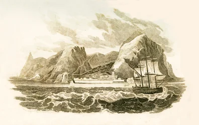La isla de Santa Helena, 1816