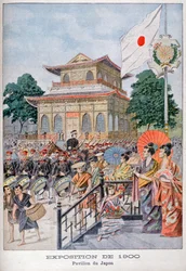 El pabellón japonés en la Exposición Universal de 1900, París, 1900