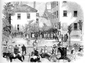 El linchamiento de Kentucky, hacia 1860