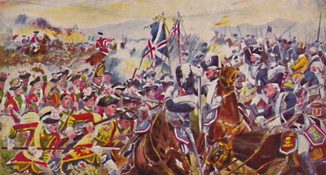 La Infantería Ligera del Rey de Yorkshire. La batalla en los campos de rosas en Minden, 1759, 1939