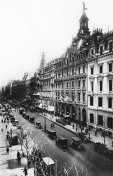 El edificio La Prensa, Avenida de Mayo, Buenos Aires, Argentina, principios del siglo XX