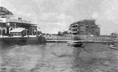 El muelle de desembarque. Adén, c. 1918-c. 1939